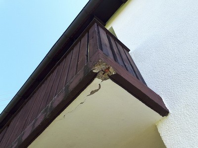 Balkon undicht, Unterseite defekt Betonkorrosion